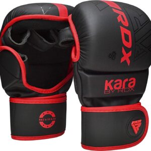 RDX 7 oz Hybrid MMA Sparring Gloves in Red